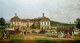 Das kaiserliche Lustschloss Schlosshof, Hofseite 1758