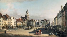 Der alte Marktplatz in Dresden