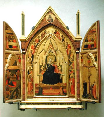 Madonna and Child with Saints (tempera on panel) von Bernardo Daddi