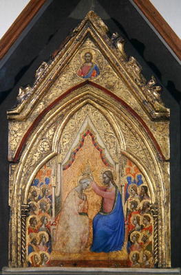 The Coronation of the Virgin (tempera on panel) von Bernardo Daddi
