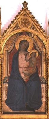 Madonna and Child (tempera on panel) 19th