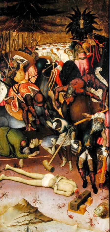 The Decapitation of St. George, panel from an altarpiece von Bernardo Martorell