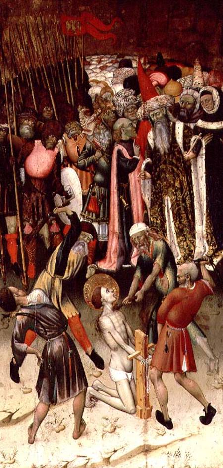 The Persecution of St. George. c.1435 von Bernardo Martorell