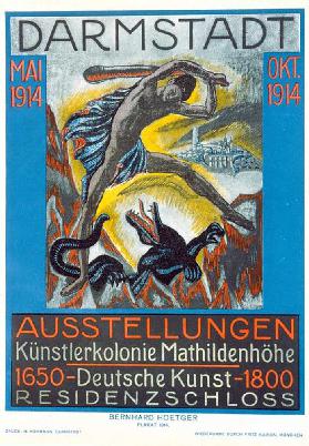 AUSSTELLUNGEN Künstlerkolonie Mathildenhöhe / Deutsche Kuns 1914
