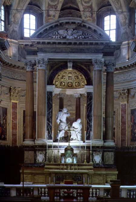 View of the High Altar Showing the Martyrdom of St. Paul von Bernini Algardi A. & Bitonto