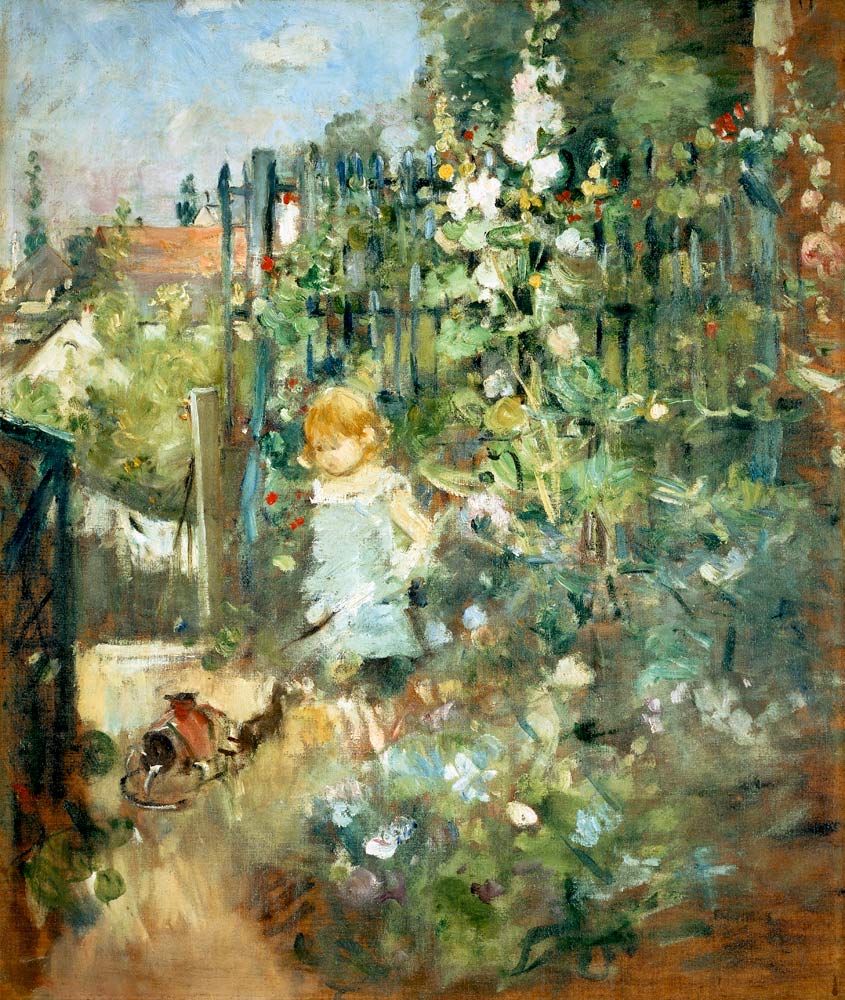 Mädchen im Garten von Berthe Morisot