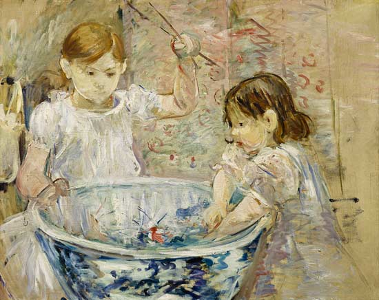 Children at the Basin von Berthe Morisot