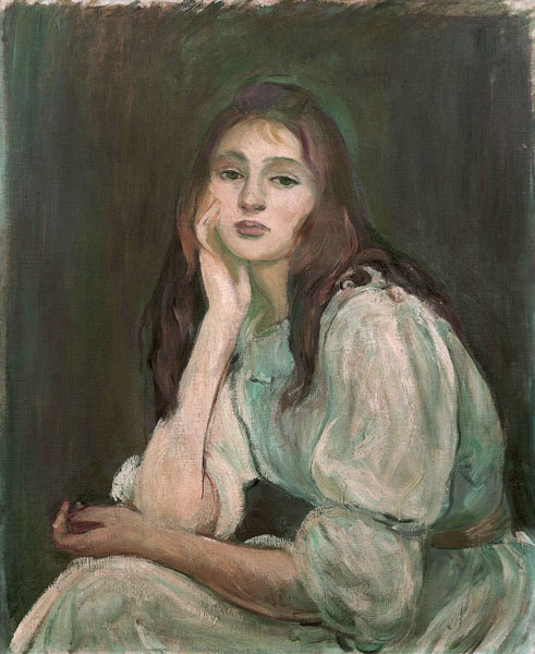 Julie träumend (Julie rêveuse) von Berthe Morisot