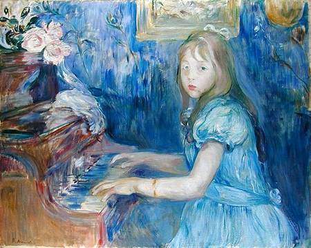 Lucie Leon at the Piano von Berthe Morisot