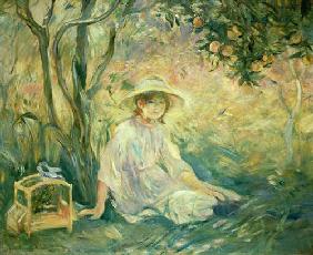 Junges Mädchen unter Orangenbäumen 1889