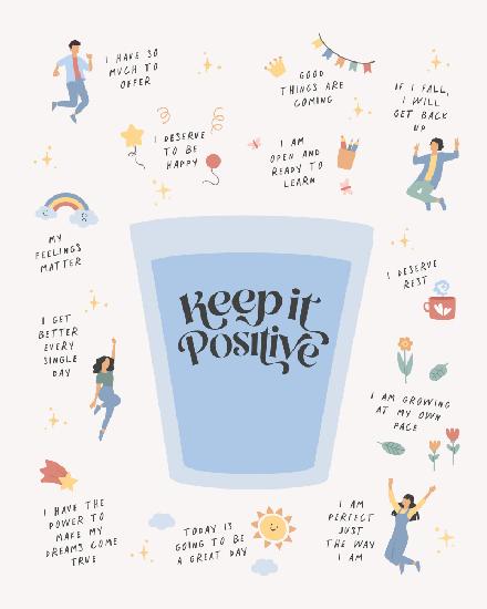 Bleiben Sie positiv