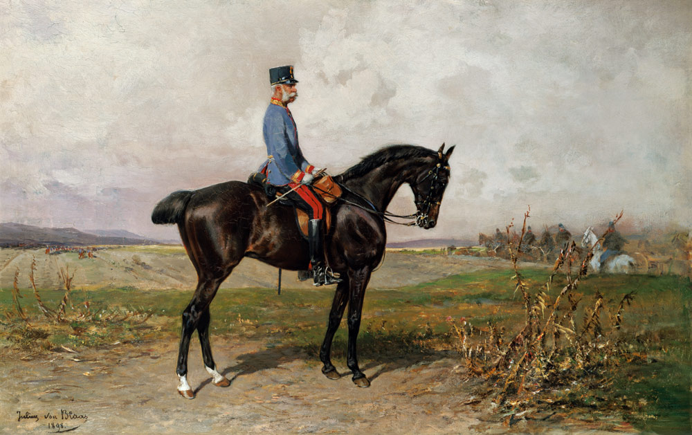 Franz Joseph, Reiterbildnis von Blaas