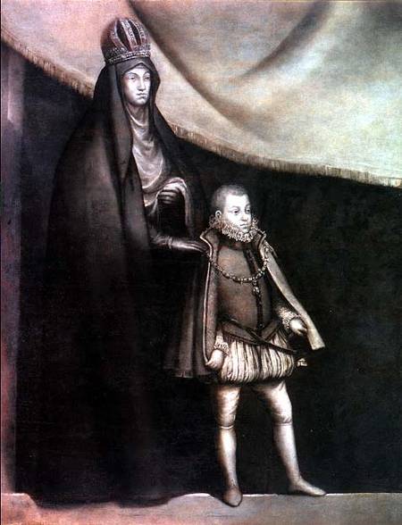 The Empress Maria and Philip III (1578-1621) von Blas del Prado