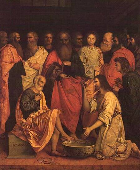 Christ Washing the Disciples' Feet von Boccaccio Boccaccino
