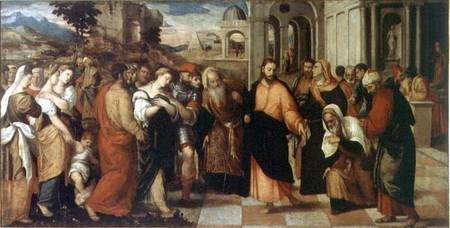 The Adulterer and the Redeemer (panel) von Bonifacio  Veronese