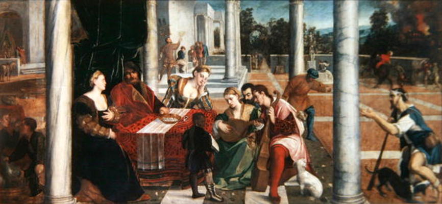 Lazarus the Beggar, c.1543-45 (oil on canvas) von Bonifacio  Veronese