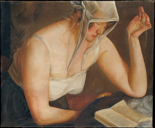 Lesende Frau von Boris Dimitrijew. Grigorjew