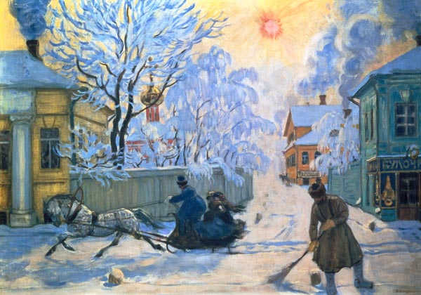 Frosty Morning von Boris Michailowitsch Kustodiev