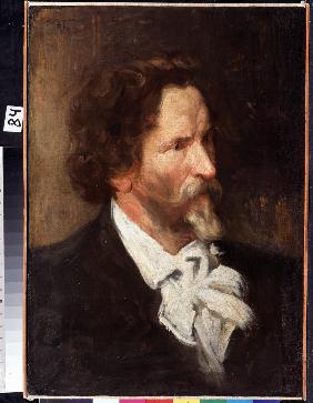 Porträt des Malers Ilja E. Repin (1844-1930) 1902