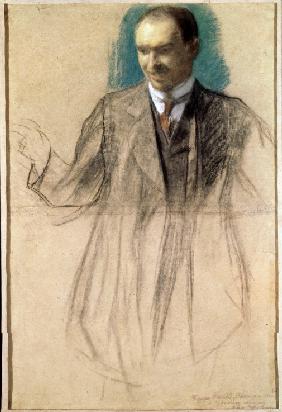 Porträt des Malers Kusma Petrow-Wodkin (1878-1939) 1916