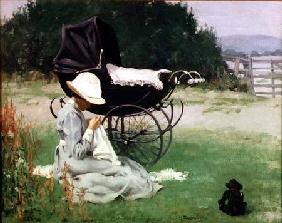Sewing in the Sun 1913
