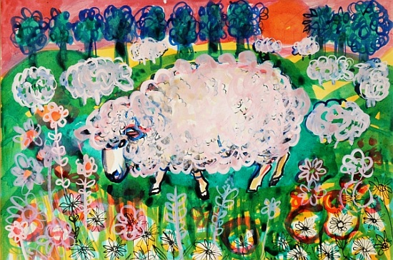 Sheep von Brenda Brin  Booker