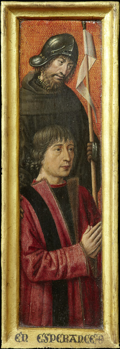 Bildnis Willem van Overbeke mit hl. Wilhelm von Brügger (?) Meister um 1485/90