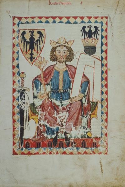 Kaiser Heinrich VI. auf dem Thron um 1310-40