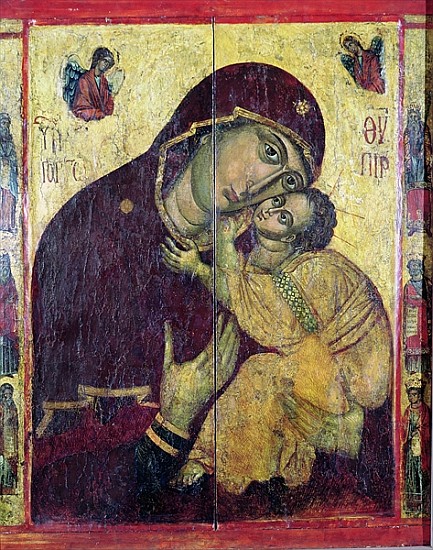 The Virgin Eleousa, from Nessebar, Bulgaria, 13th-14th century von Byzantine