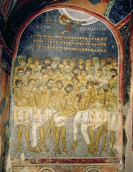 The Forty Martyrs of Sebaste von Byzantine School