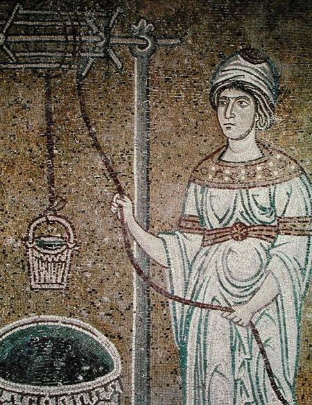 The Woman of Samaria von Byzantine School