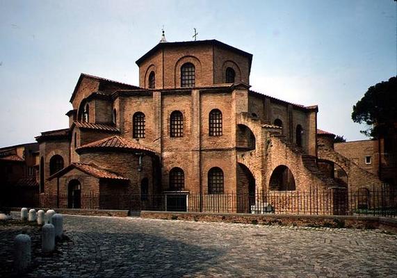 Rear facade of the church, c.547 AD (photo) von Byzantine School, (6th century)