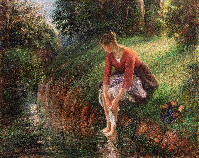 Das Fußbad von Camille Pissarro