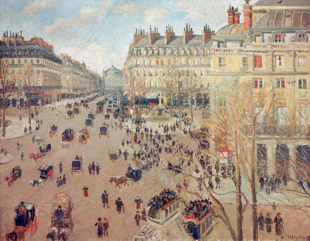 Place du Théâtre Français von Camille Pissarro