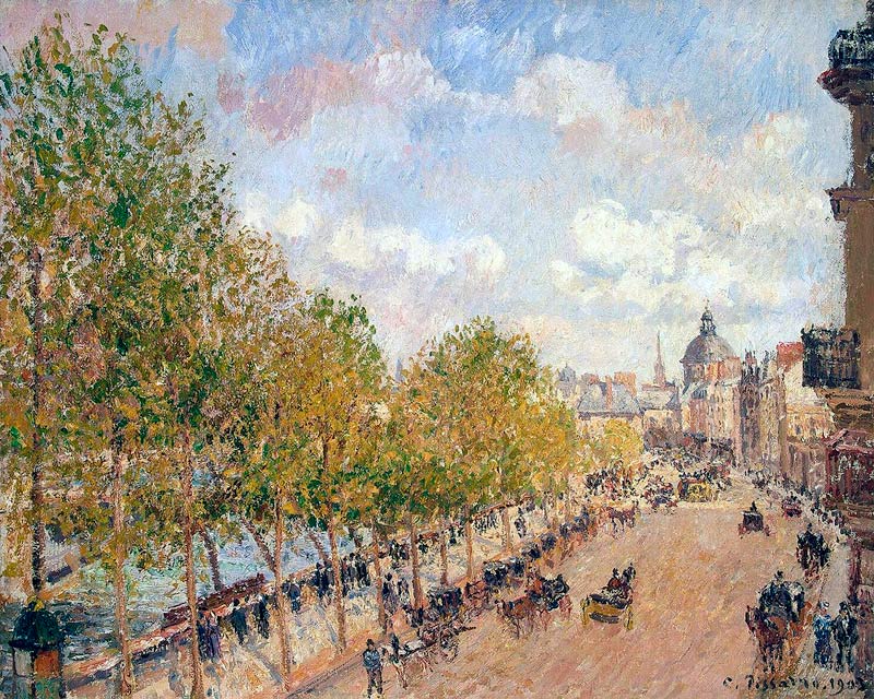 Quai Malaquais am sonnigen Nachmittag von Camille Pissarro