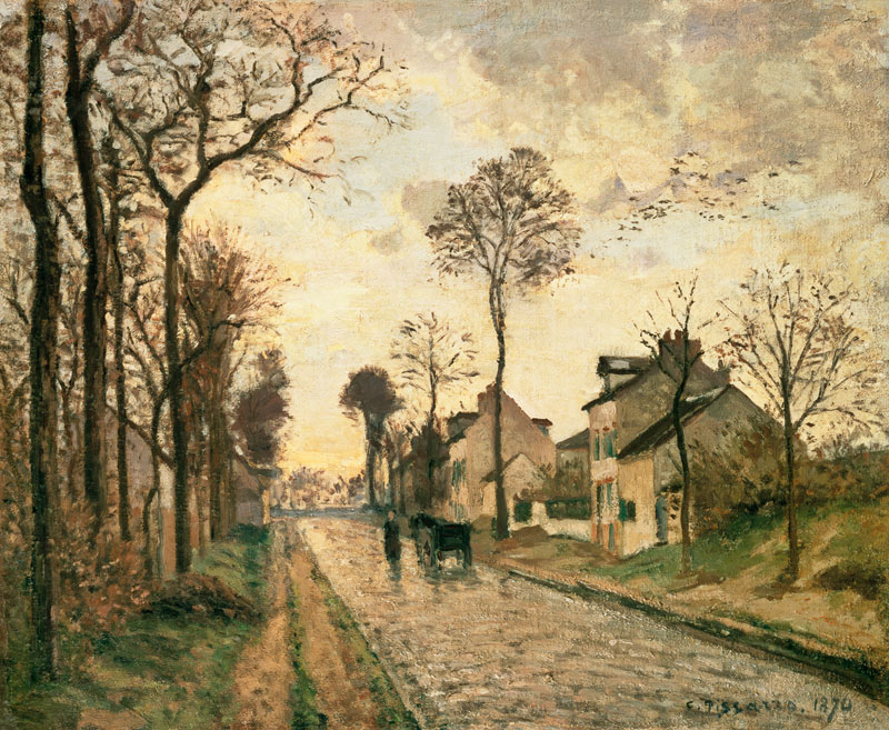 The Louveciennes Road von Camille Pissarro