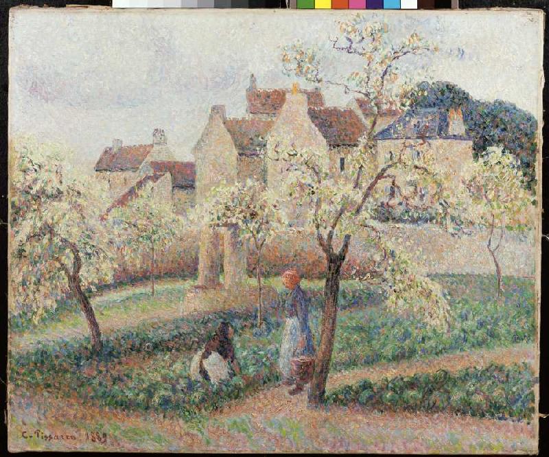 Blühende Pflaumenbäume von Camille Pissarro
