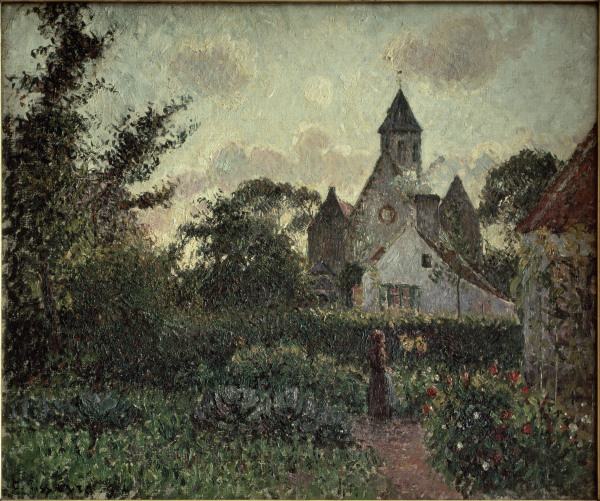 C. Pissarro / The Church in Knocke von Camille Pissarro