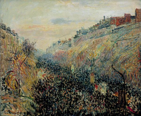 Camille Pissarro / Boulevard Montmartre von Camille Pissarro
