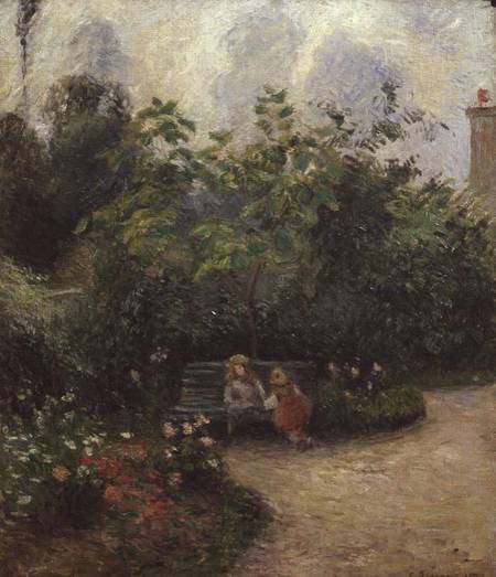 A Corner of the Garden at the Hermitage, Pontoise von Camille Pissarro