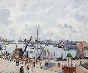 Der Außenhafen von Le Havre. Morgen. Sonne 1902