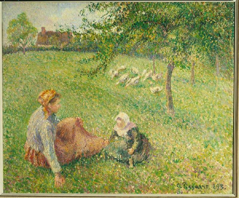 Die Gänsehirtin von Camille Pissarro