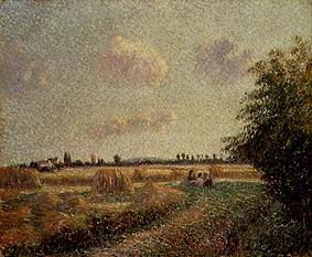 Getreideernte von Camille Pissarro