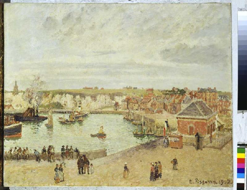 Der Hafen von Dieppe von Camille Pissarro