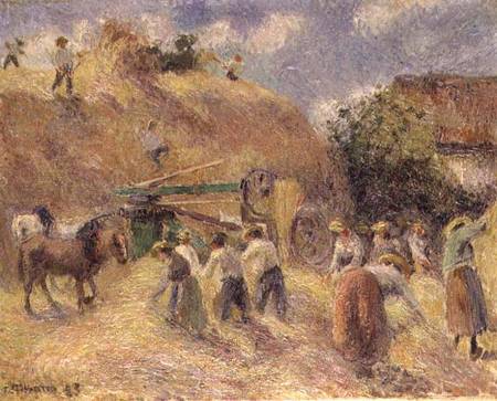 The Harvest von Camille Pissarro