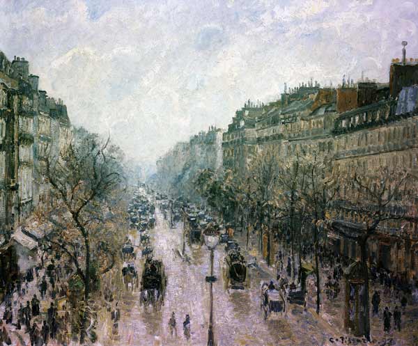 Le Boulevard Montmartre von Camille Pissarro