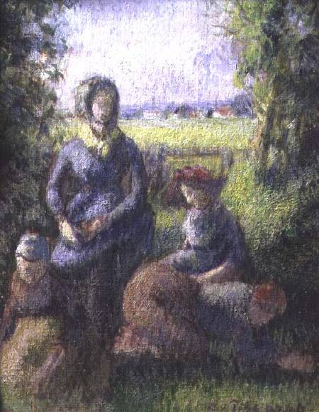 Rustic scene von Camille Pissarro