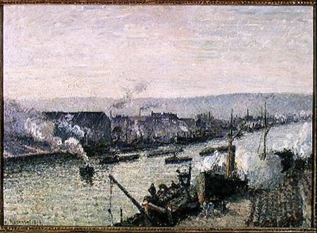 Saint-Sever Port, Rouen von Camille Pissarro