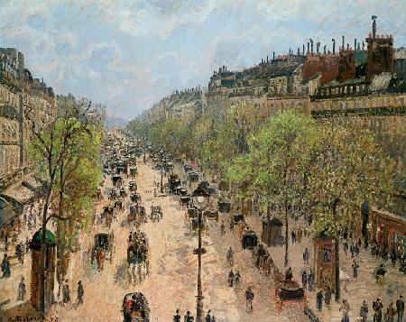 Boulevard Montmartre, Morning, Grey Day 1897