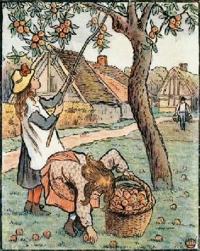 Gathering Apples, from 'Travaux des Champs' 1893